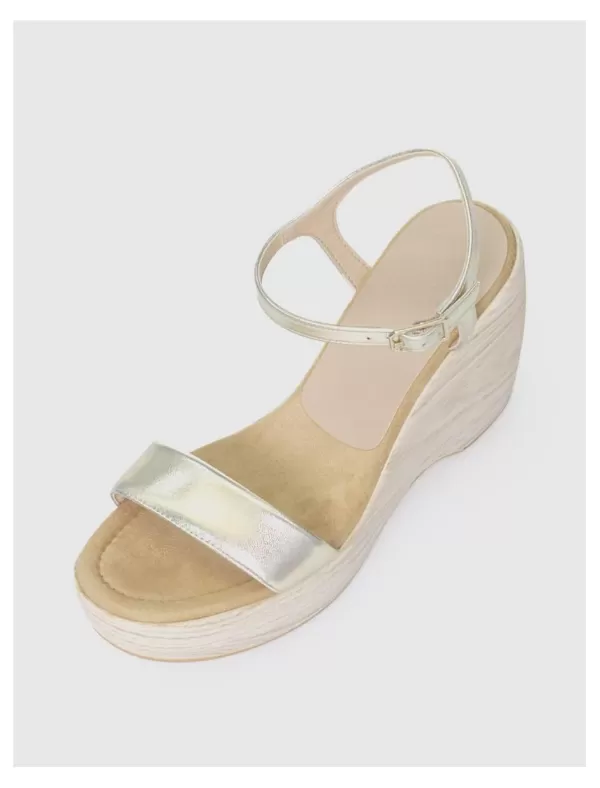 UNISA Sandalia Tavares Platino>Mujer Sandalias