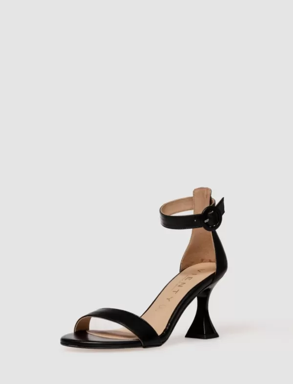 VIENTY Sandalia 13018 Negro>Mujer Zapatos Fiesta