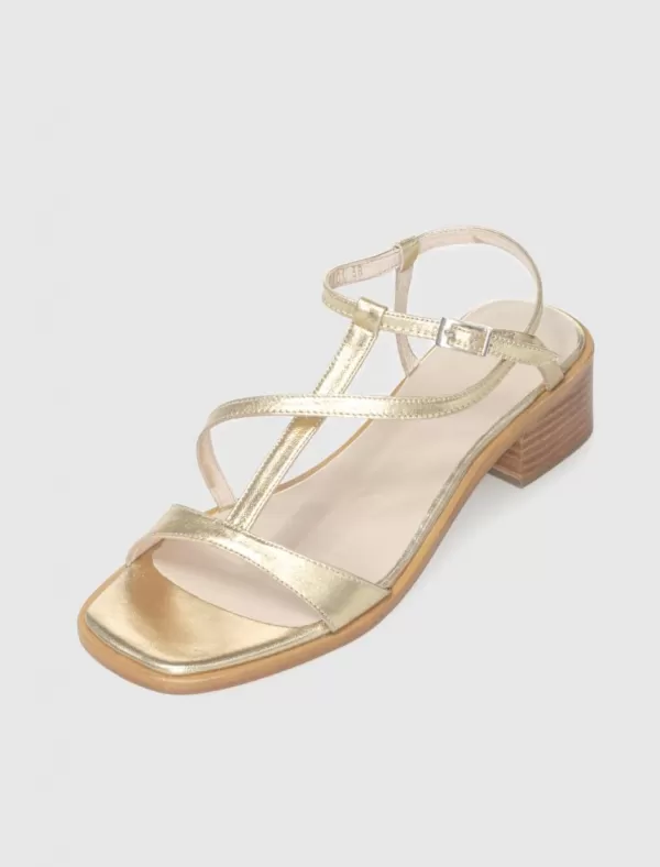 WONDERS Sandalia D-11014 Oro>Mujer Sandalias