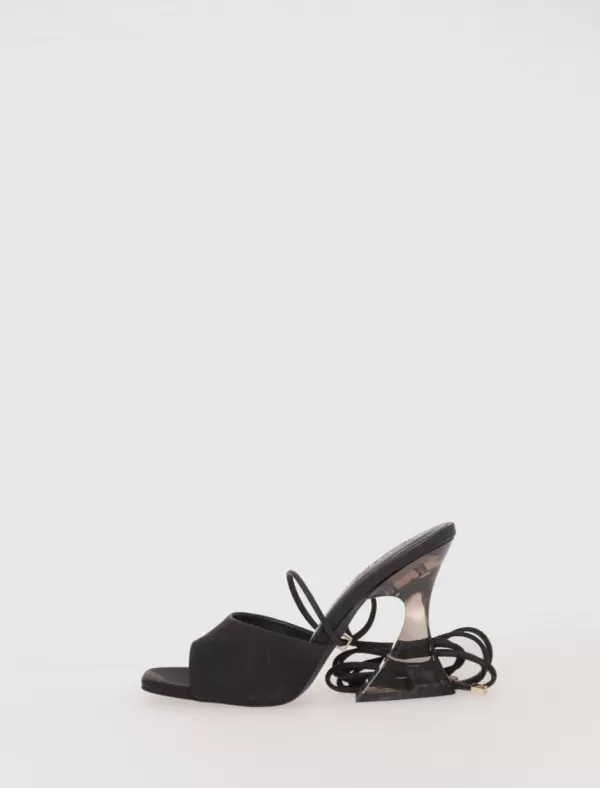 EXE Sandalias Crystal-706 Negro>Mujer Zapatos Fiesta