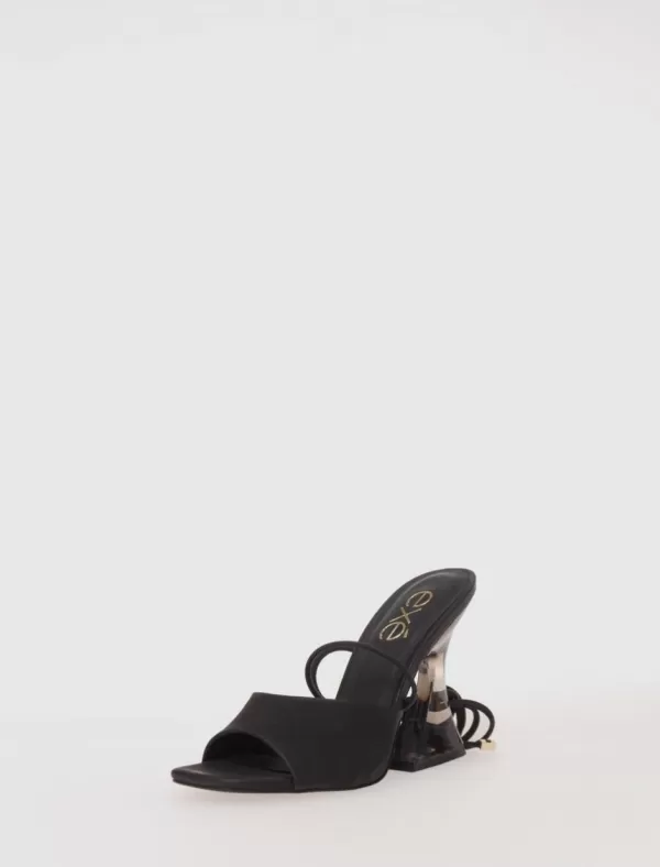 EXE Sandalias Crystal-706 Negro>Mujer Zapatos Fiesta
