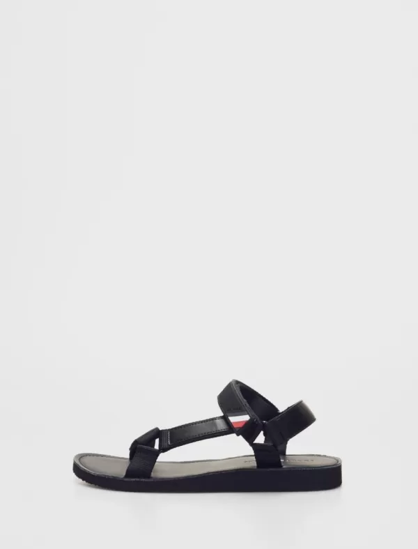 TOMMY HILFIGER Sandalias Mix Materials Strappy Sandal Negro>Hombre Sandalias