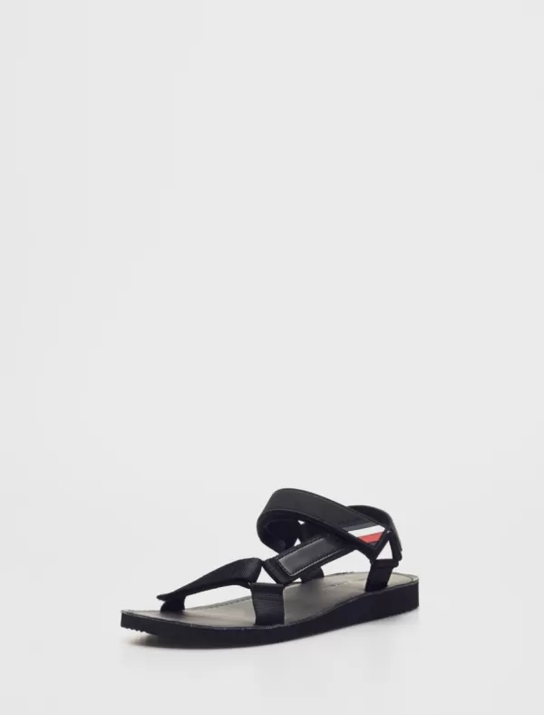 TOMMY HILFIGER Sandalias Mix Materials Strappy Sandal Negro>Hombre Sandalias