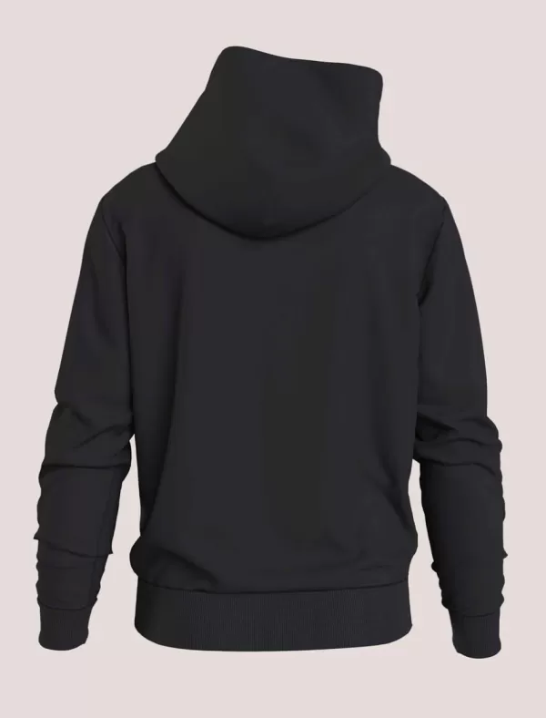 CALVIN KLEIN Sudadera Hombre Seasonal Mono Logo Regular Hoodie Negro>Hombre Sudaderas