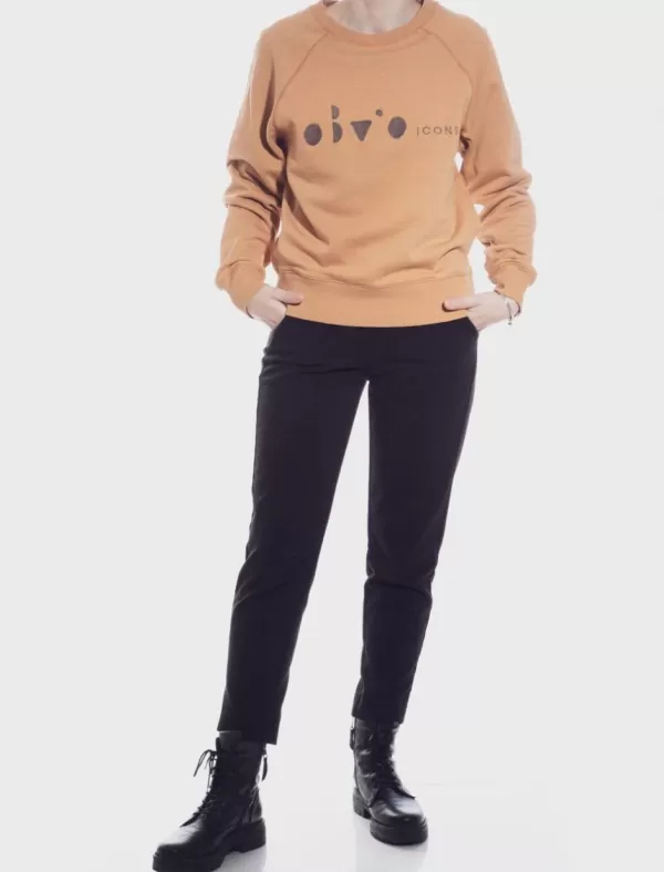 OBVIO Sudaderas Cefalonia Camel>Mujer Sudaderas