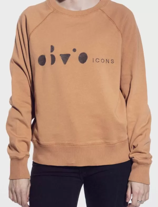 OBVIO Sudaderas Cefalonia Camel>Mujer Sudaderas