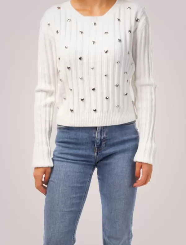 OBVIO Sueter Sali Blanco>Mujer Jerseys Y Cárdigans