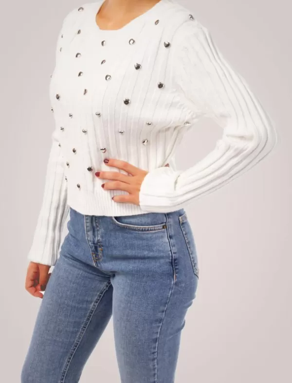 OBVIO Sueter Sali Blanco>Mujer Jerseys Y Cárdigans