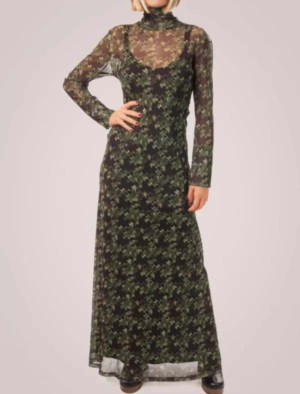 OBVIO Vestido Eyen Verde>Mujer Vestidos