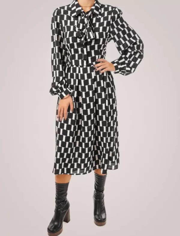 OBVIO Vestido Lora Negro>Mujer Vestidos
