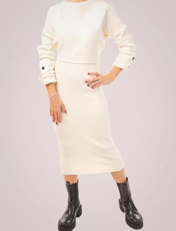 OBVIO Vestido Rania Beig>Mujer Vestidos