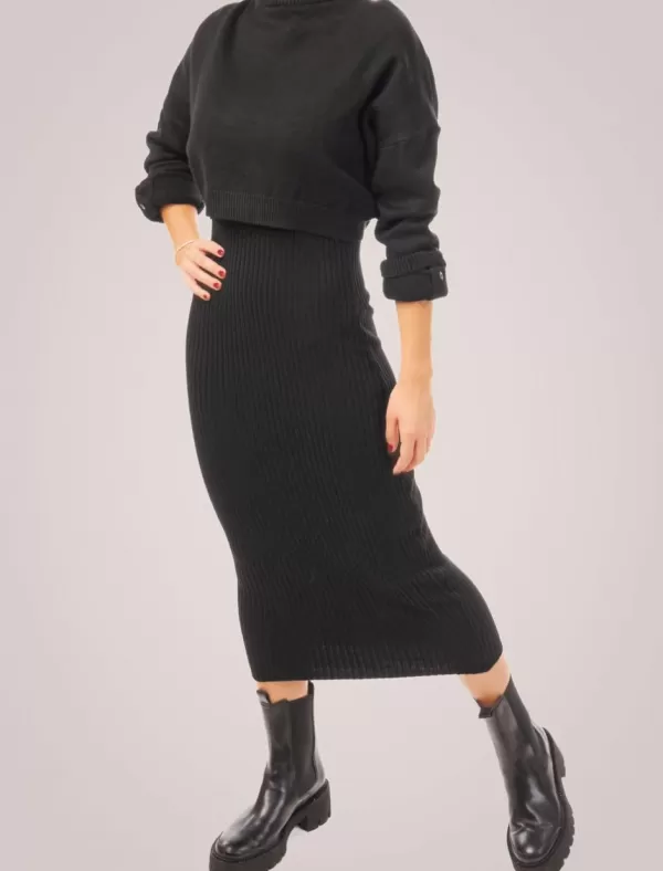OBVIO Vestido Rania Negro>Mujer Vestidos