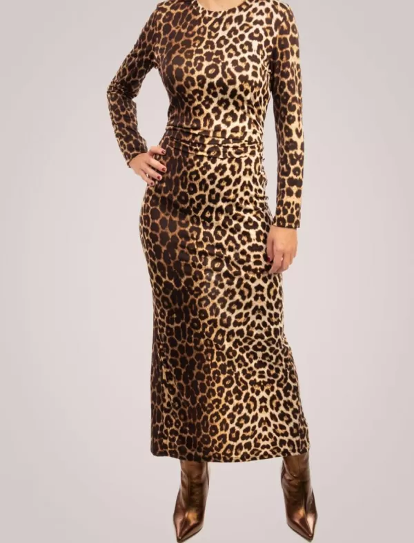 OBVIO Vestido Salina Leopardo>Mujer Vestidos