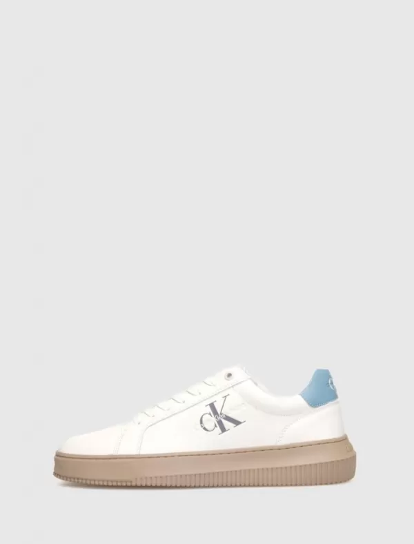 CALVIN KLEIN Zapatilla Chunky Cupsole Mono Lth Blanco>Hombre Zapatillas