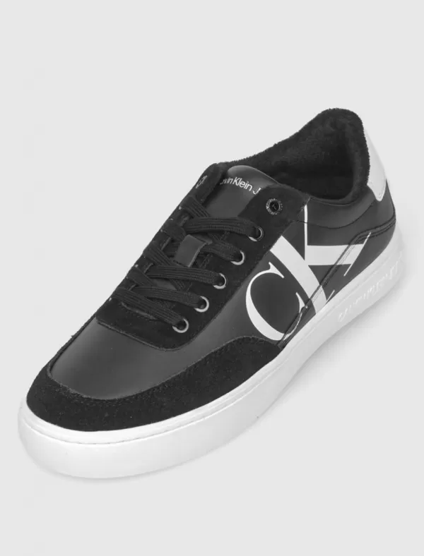 CALVIN KLEIN Zapatilla Classic Cupsole Laceupmix Lth Blanco>Hombre Zapatillas