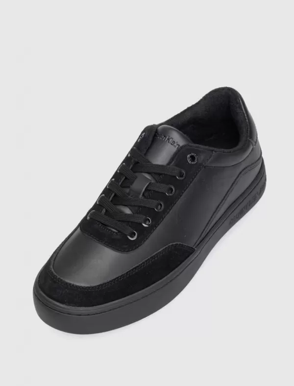 CALVIN KLEIN Zapatilla Classic Cupsole Laceupmix Lth Negro>Hombre Zapatillas