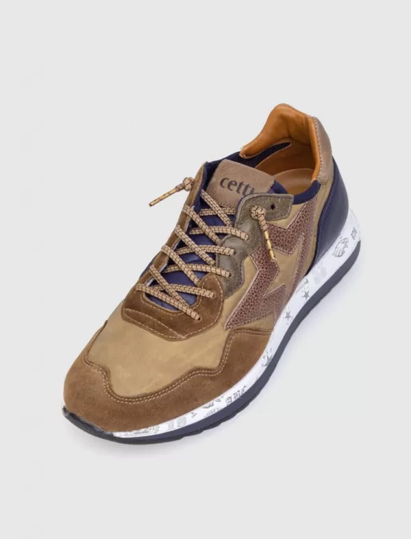 CETTI Zapatilla 1311 Mostaza>Hombre Zapatillas