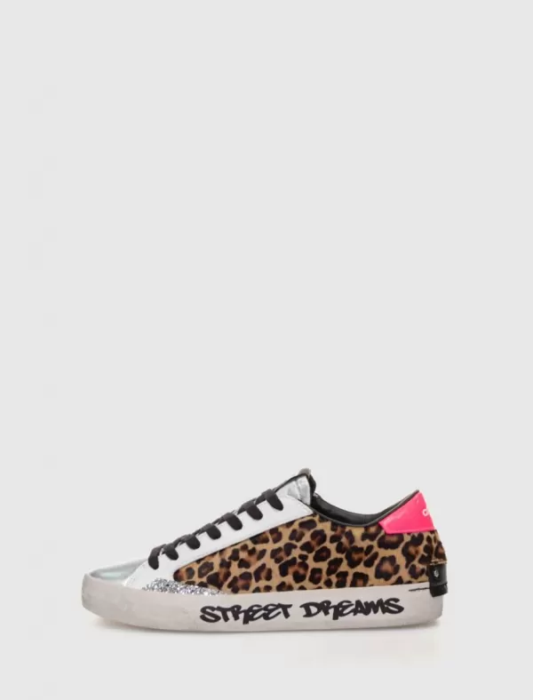 CRIME LONDON Zapatilla Distressed Leopardo>Mujer Zapatillas