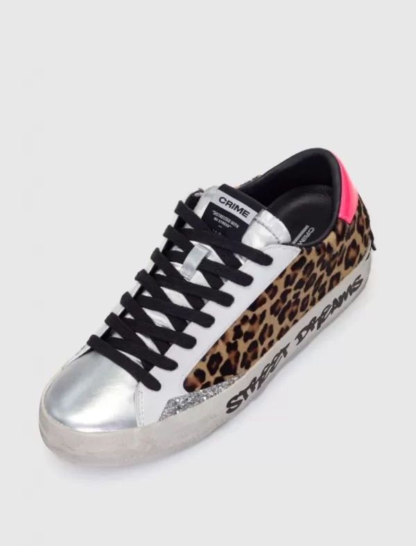 CRIME LONDON Zapatilla Distressed Leopardo>Mujer Zapatillas