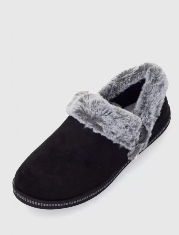 SKECHERS Zapatilla De Casa Cozy Campfire-Fresh Toast Negro>Mujer Zapatillas Casa