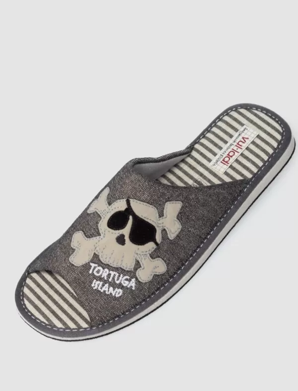 VUL-LADI Zapatilla De Casa 2565-728 Gris>Hombre Zapatillas Casa