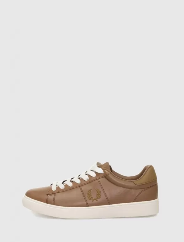 FRED PERRY Zapatilla B4334 Spencer Leather Marron>Hombre Zapatillas