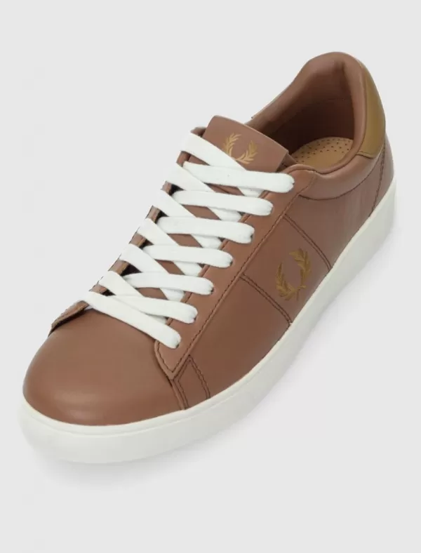 FRED PERRY Zapatilla B4334 Spencer Leather Marron>Hombre Zapatillas
