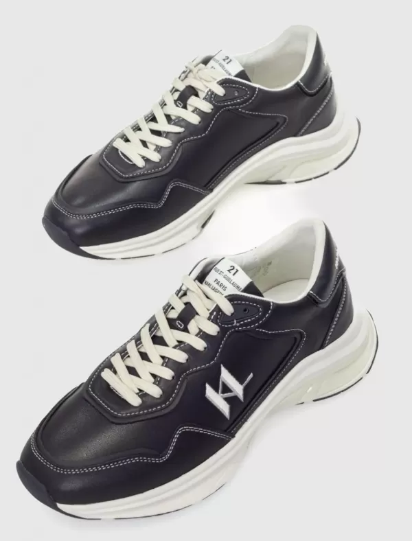 KARL LAGERFELD Zapatilla Kapri Lux Finesse Monogram Kc Lo Negro>Hombre Zapatillas