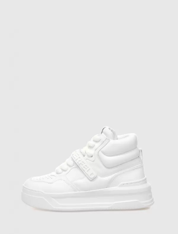 KARL LAGERFELD Zapatilla Krew Max Kc Kollar Mid Boot Blanco>Mujer Zapatillas