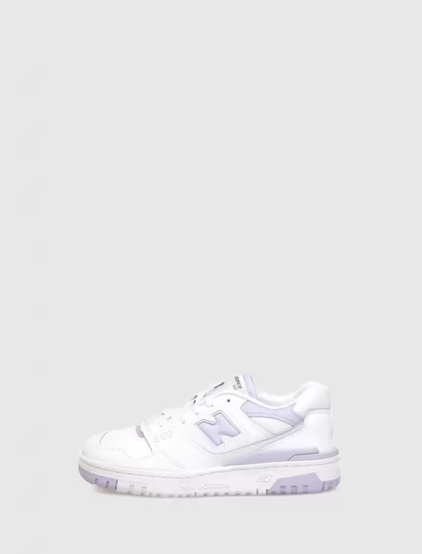 NEW BALANCE Zapatilla Bbw550 Blanco/Lila>Mujer Zapatillas