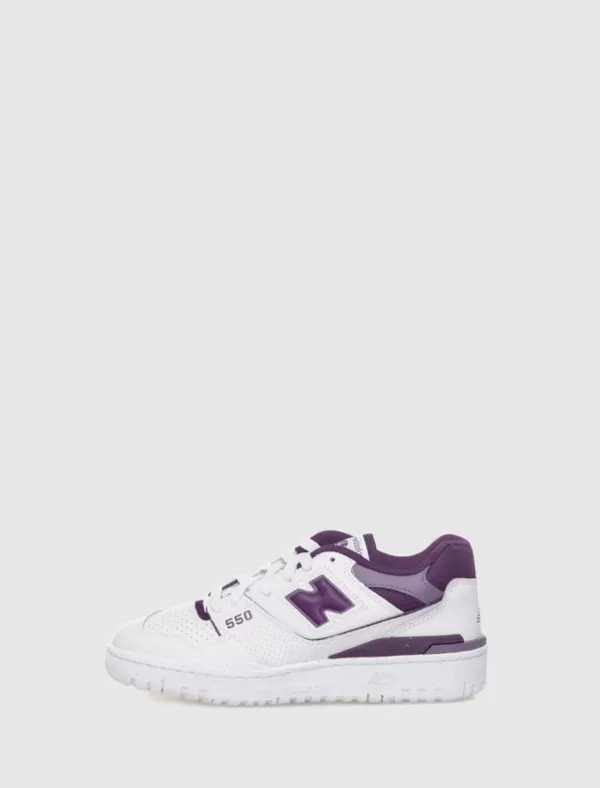 NEW BALANCE Zapatilla Bbw550 Blanco/Lila>Mujer Zapatillas