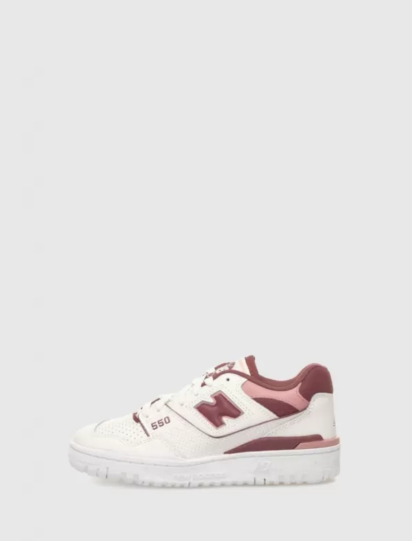 NEW BALANCE Zapatilla Bbw550 Blanco/Rojo>Mujer Zapatillas