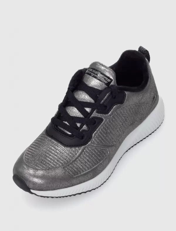 SKECHERS Zapatilla Bobs Sport Squad-Sparkle Life Plomo>Mujer Zapatillas
