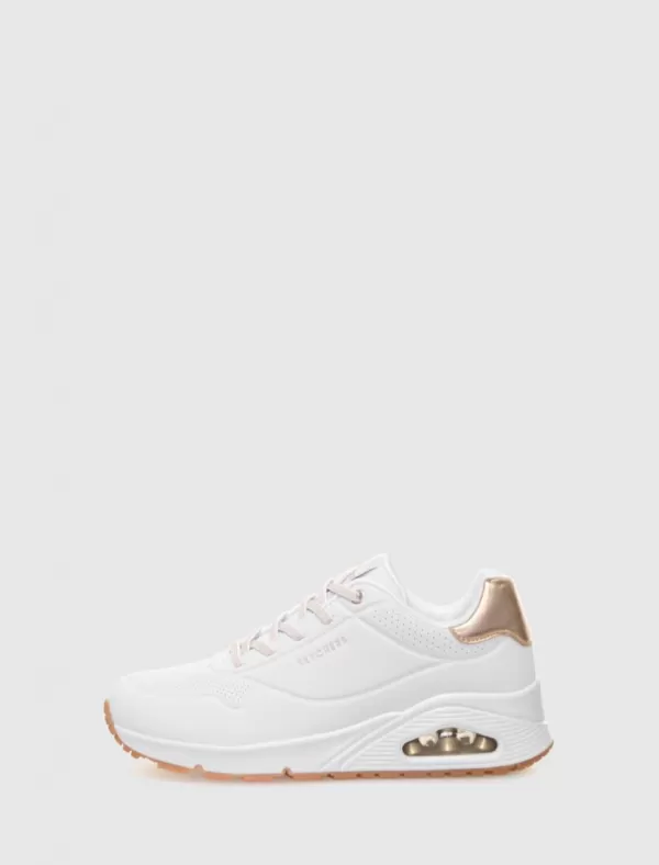 SKECHERS Zapatilla Uno - Shimmer Away Blanco>Mujer Zapatillas