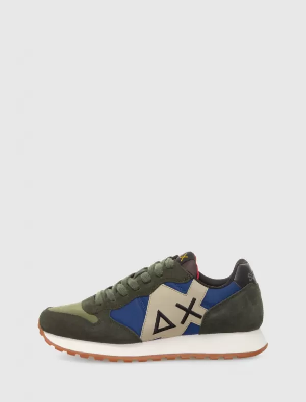 SUN68 Zapatilla Jaki Bicolor Verde>Hombre Zapatillas