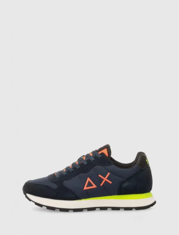 SUN68 Zapatilla Tom Fluo Marino>Hombre Zapatillas