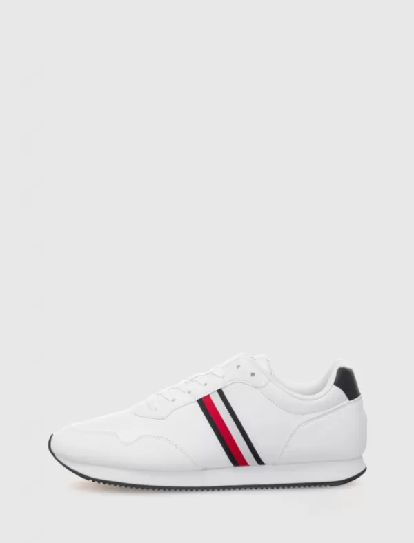 TOMMY HILFIGER Zapatilla Core Lo Runner Pu Lth Blanco>Hombre Zapatillas