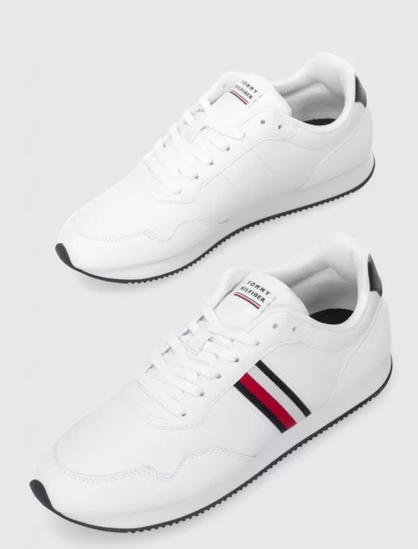 TOMMY HILFIGER Zapatilla Core Lo Runner Pu Lth Blanco>Hombre Zapatillas