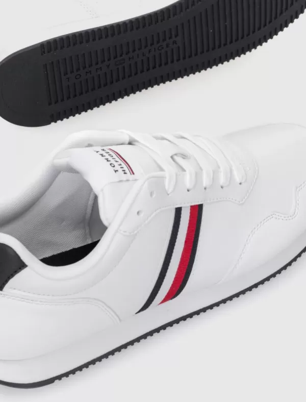TOMMY HILFIGER Zapatilla Core Lo Runner Pu Lth Blanco>Hombre Zapatillas