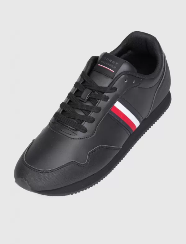 TOMMY HILFIGER Zapatilla Core Lo Runner Pu Lth Negro>Hombre Zapatillas