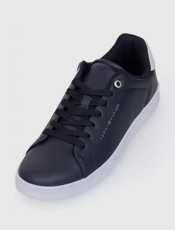 TOMMY HILFIGER Zapatilla Court Cupsole Leather Gold Marino>Hombre Zapatillas