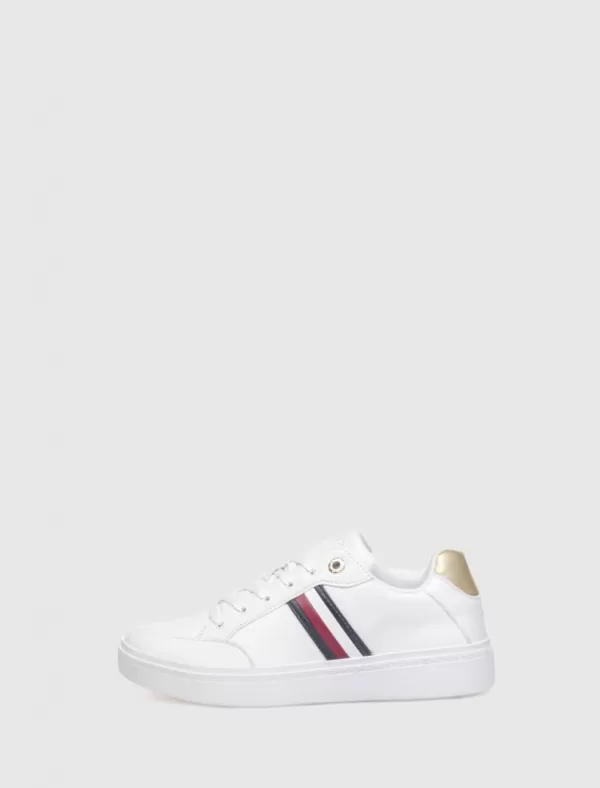 TOMMY HILFIGER Zapatilla Elevated Global Stripes Sneaker Blanco>Mujer Zapatillas