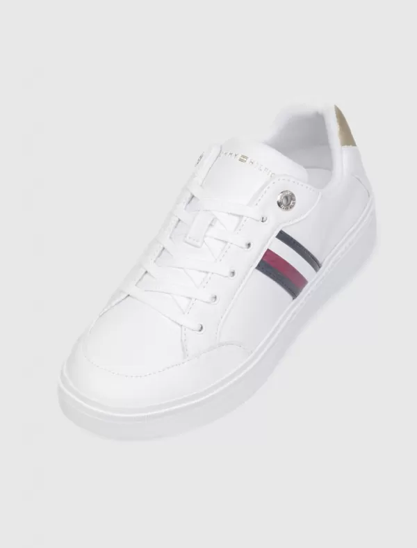 TOMMY HILFIGER Zapatilla Elevated Global Stripes Sneaker Blanco>Mujer Zapatillas