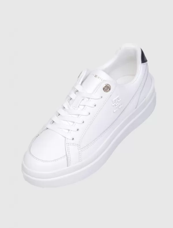 TOMMY HILFIGER Zapatilla Th Elevated Court Sneaker Blanco>Mujer Zapatillas