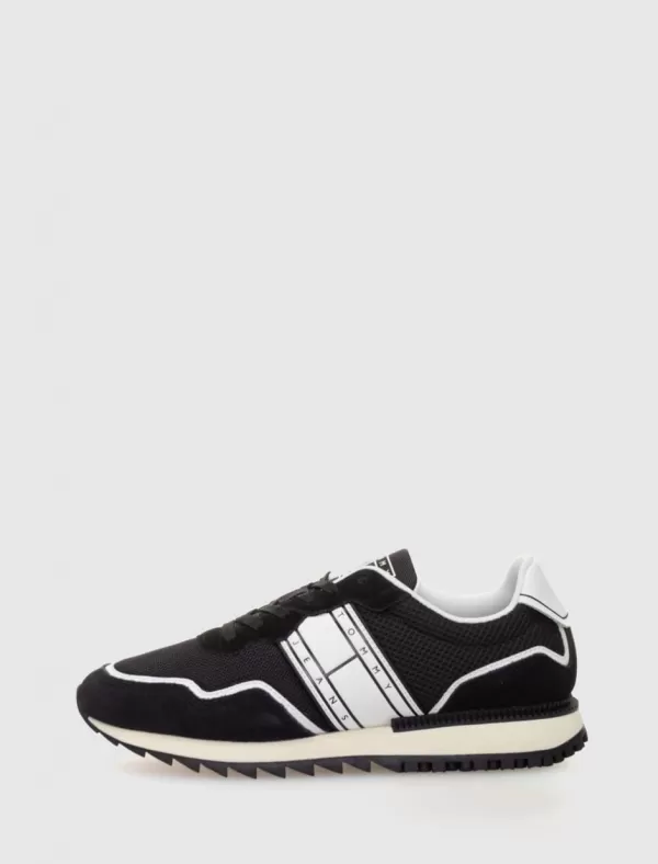 TOMMY HILFIGER Zapatilla Tjm Runner Mix Material Negro>Hombre Zapatillas