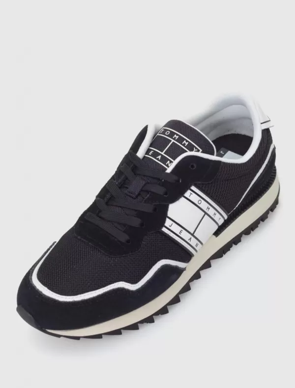 TOMMY HILFIGER Zapatilla Tjm Runner Mix Material Negro>Hombre Zapatillas