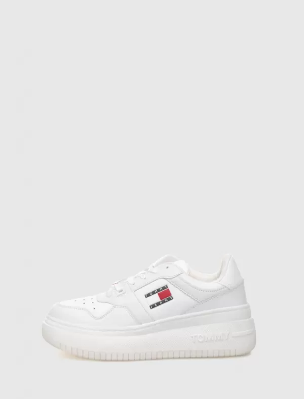 TOMMY HILFIGER Zapatilla Tjw Retro Basket Flatform Blanco>Mujer Zapatillas