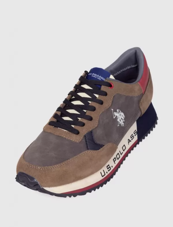 U.S. POLO ASSN. Zapatilla Us Polo Assn Cleef005M Taupe>Hombre Zapatillas