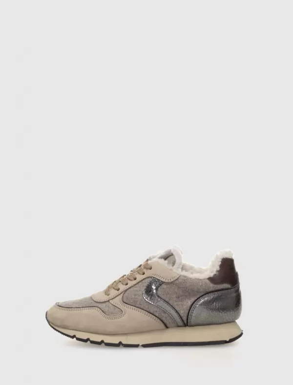 VOILE BLANCHE Zapatilla Julia Fur Beig>Mujer Zapatillas