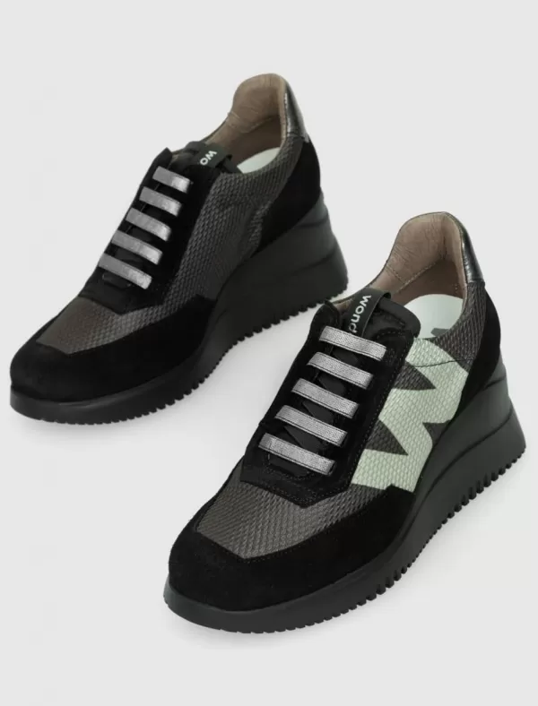 WONDERS Zapatilla One Negro>Mujer Zapatillas